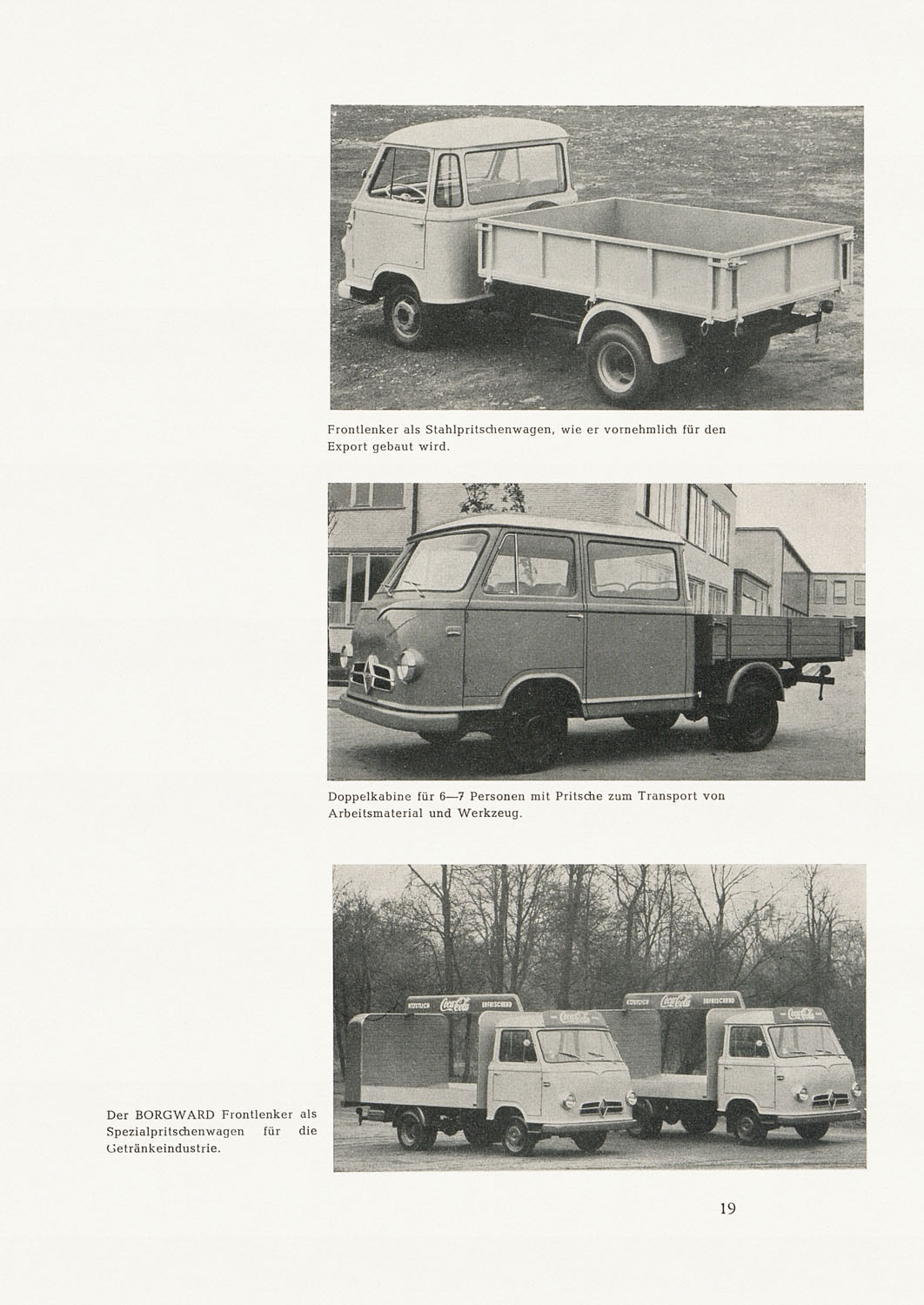 W F BORGWARD TYP B 611 1960 Werbung Reklame VDA-Typenblatt Oldtimer LKW C 