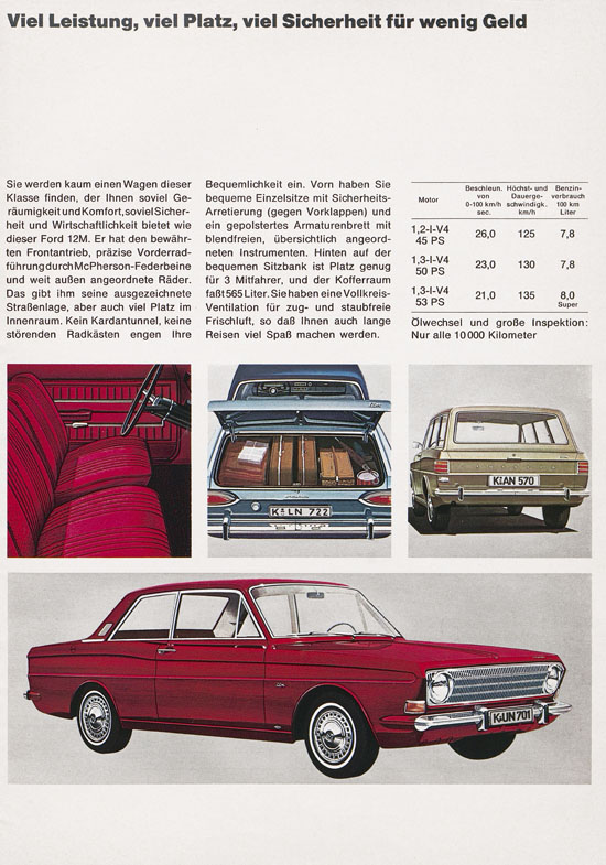 Prospekt Das Ford-Programm 1968