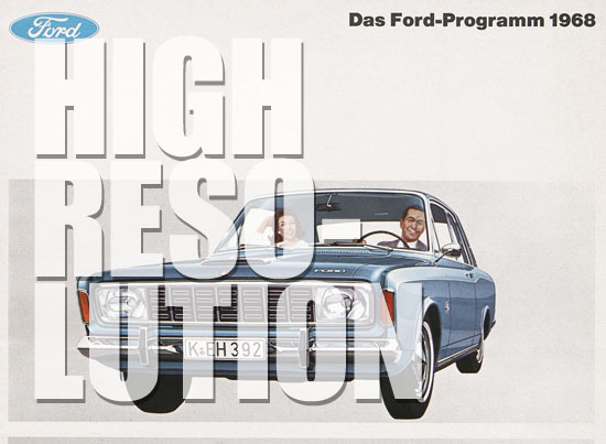 Prospekt Das Ford-Programm 1968