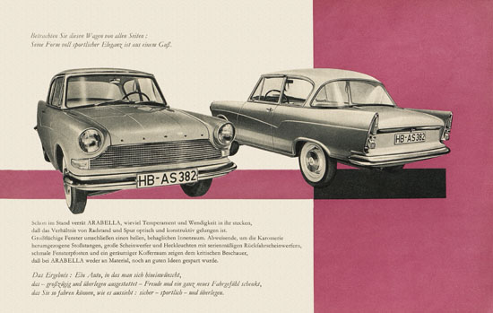 Prospekt LLOYD Arabella 1959