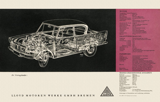 Prospekt LLOYD Arabella 1959