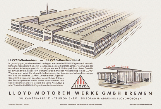 Lloyd Katalog 1953