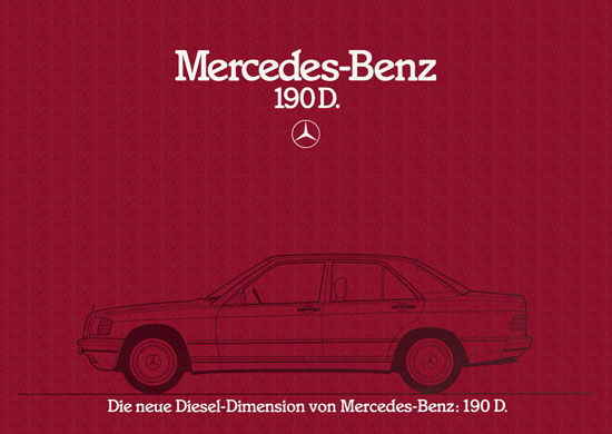 Prospekt Mercedes-Benz 190 D 1990