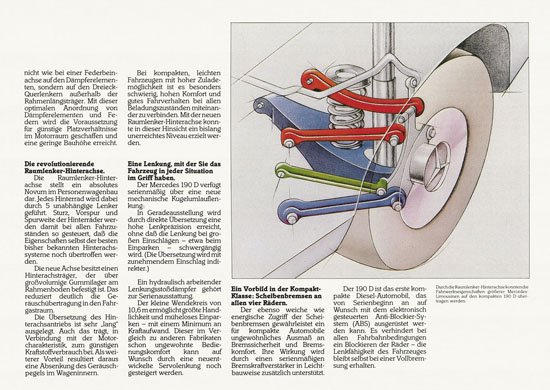 Prospekt Mercedes-Benz 190 D 1990