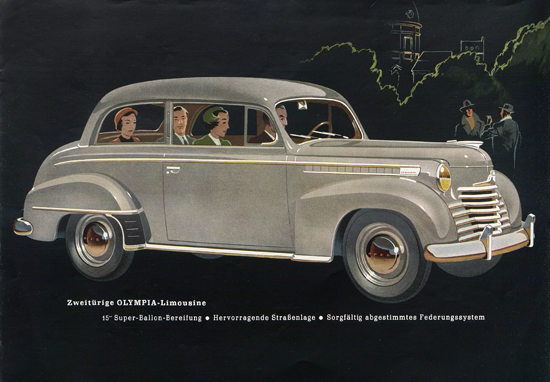 Prospekt Opel Olympia 1951