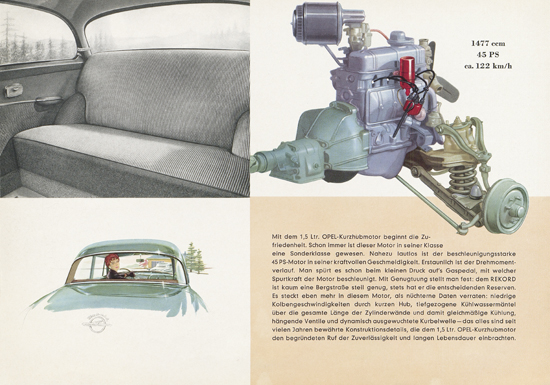 Prospekt Opel Olympia Rekord 1955