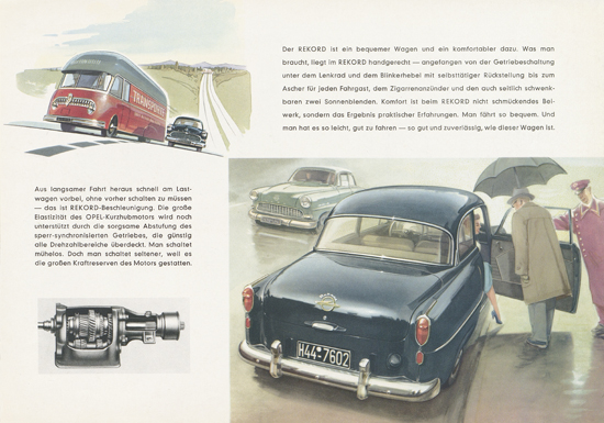 Prospekt Opel Olympia Rekord 1955