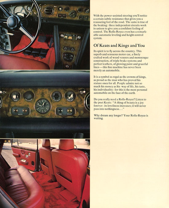 Rolls-Royce brochure 1972