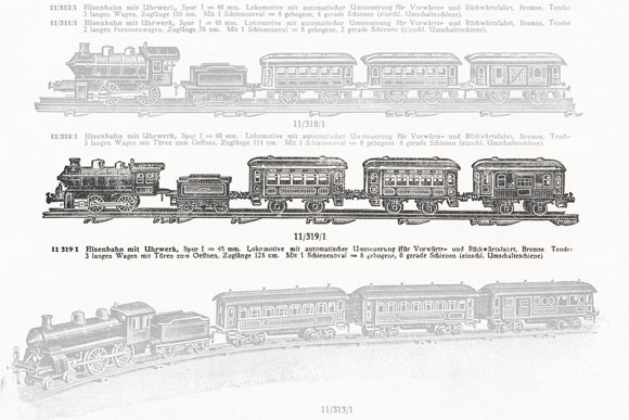 Bing Modell 11-319-1 im Katalog von 1927