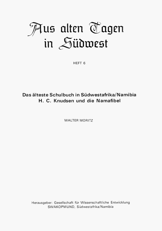 Seite 3 Aus alten Tagen in Südwest - Heft 6