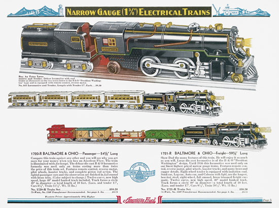 American Flyer Katalog 1936