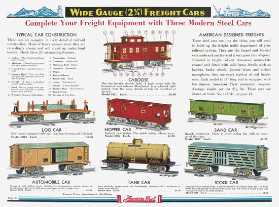 American Flyer Katalog 1936