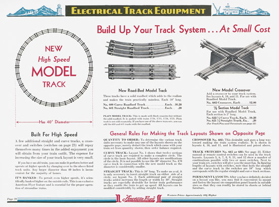 American Flyer Katalog 1936