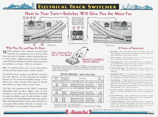 American Flyer Katalog 1936