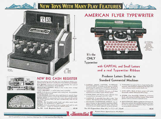 American Flyer Katalog 1936