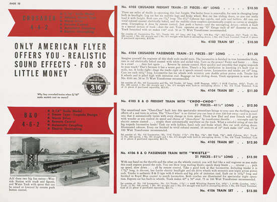 American Flyer Trains catalogue 1941