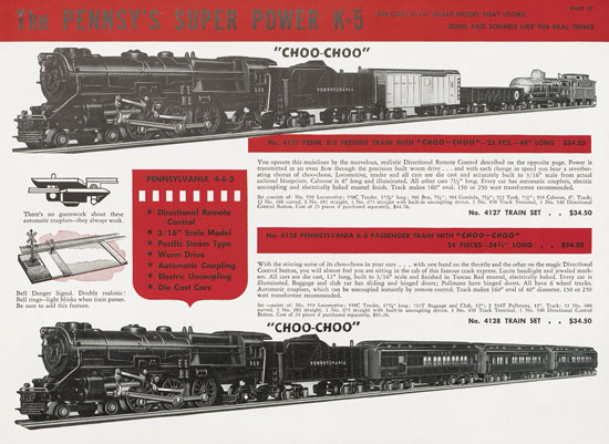 American Flyer Trains catalogue 1941