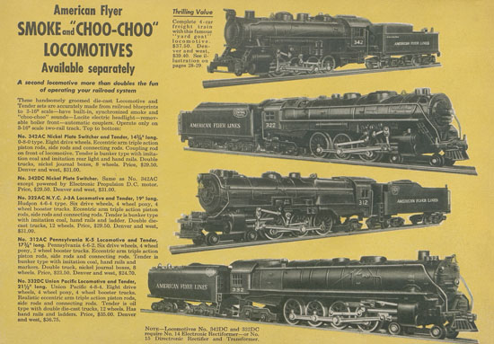 American Flyer catalog 1949