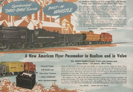 American Flyer catalog 1949