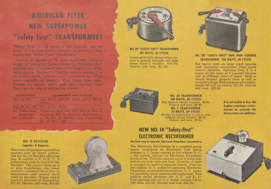 American Flyer catalog 1949