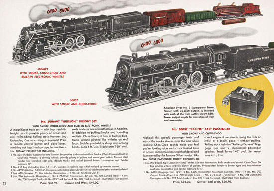 American Flyer Katalog 1950