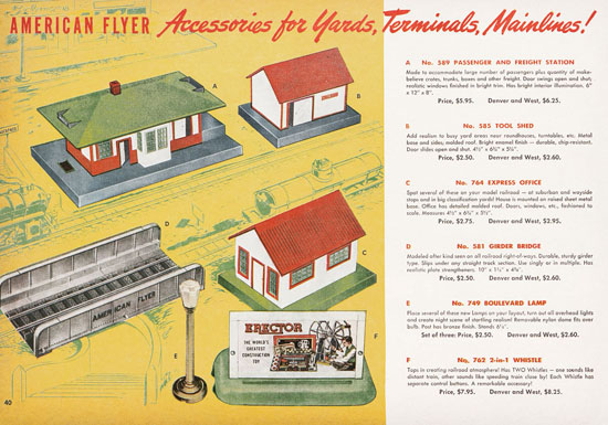 American Flyer Katalog 1950