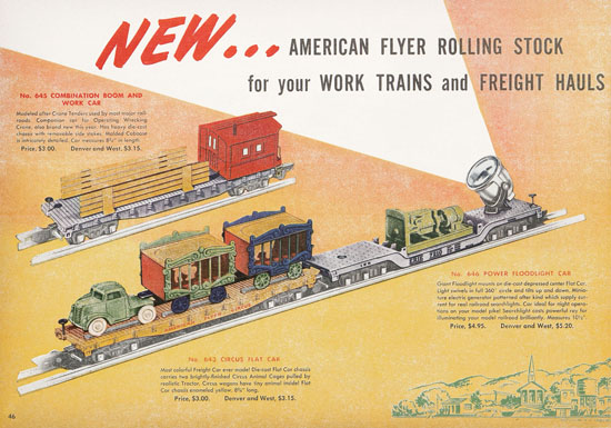 American Flyer Katalog 1950