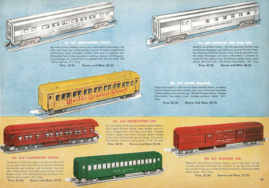 American Flyer Katalog 1950