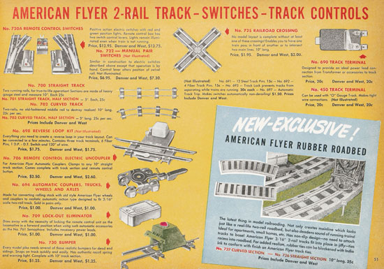 American Flyer Katalog 1950