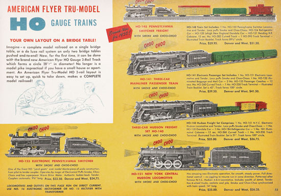 American Flyer Katalog 1950