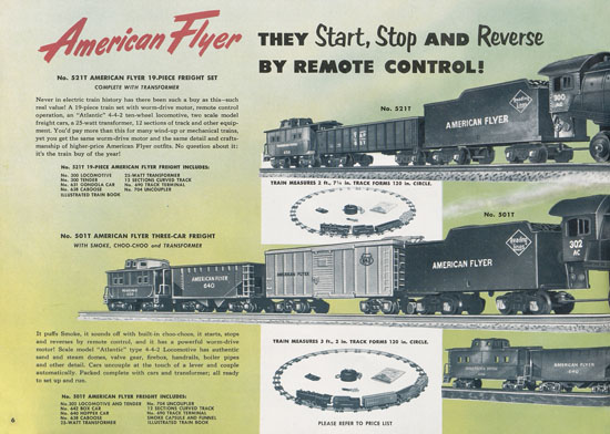 American Flyer Katalog 1952