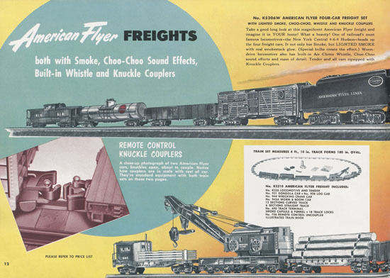 American Flyer Katalog 1952