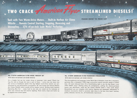 American Flyer Katalog 1952