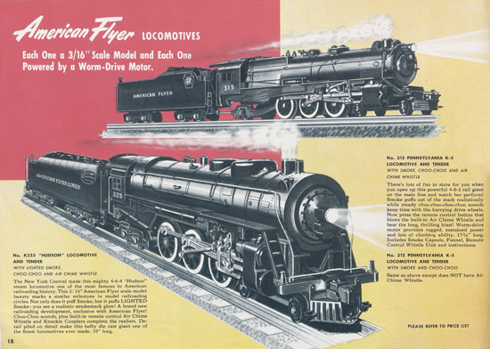 American Flyer Katalog 1952