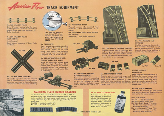 American Flyer Katalog 1952