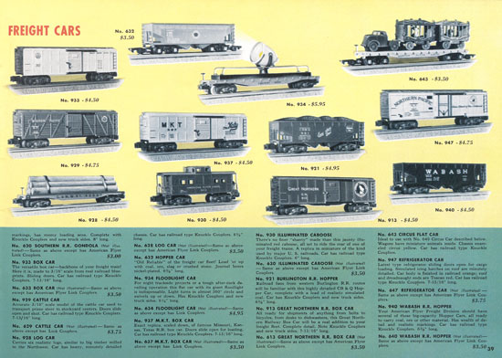 American Flyer Katalog 1953