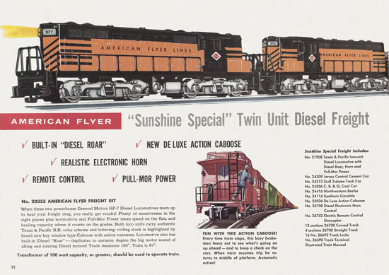 American Flyer Trains Katalog 1957