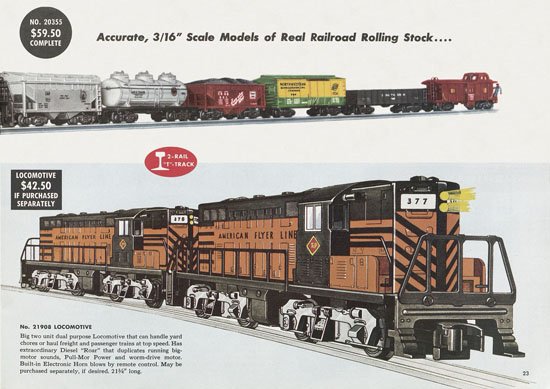 American Flyer Trains Katalog 1957