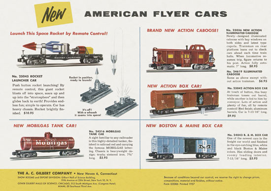 American Flyer Trains Katalog 1957