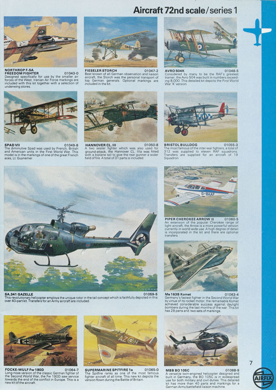 Airfix Kit catalogue 1979