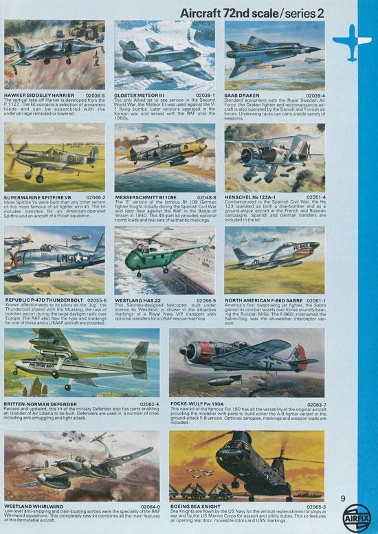 Airfix Kit catalogue 1979