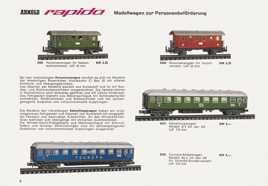 Arnold rapido Katalog 1963-1964