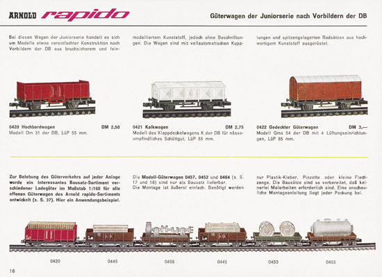 Arnold rapido Katalog 1965-1966