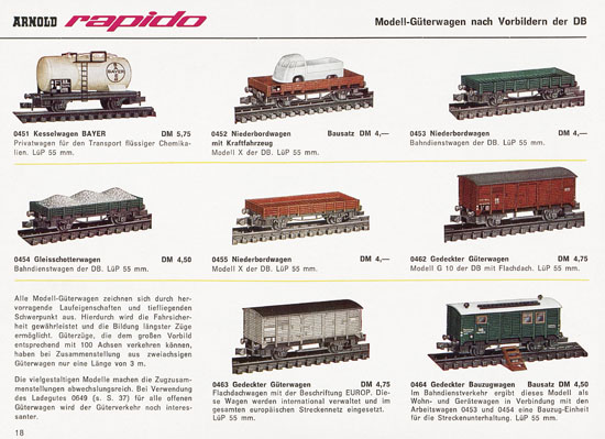 Arnold rapido Katalog 1965-1966