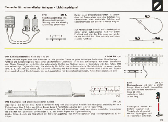 Arnold rapido Katalog 1965-1966