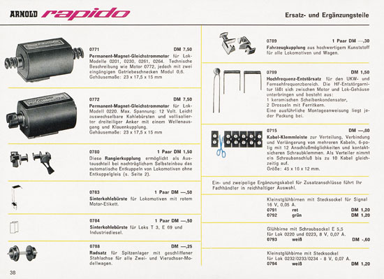 Arnold rapido Katalog 1965-1966