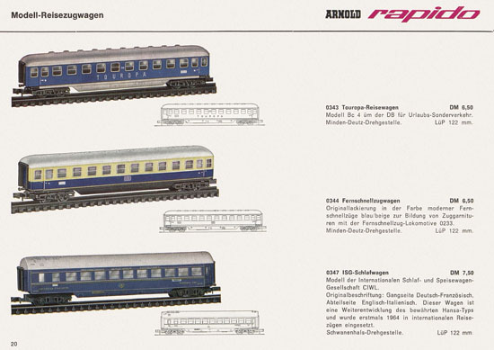 Arnold rapido Katalog 1966-1967