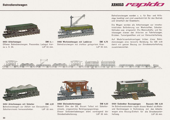 Arnold rapido Katalog 1966-1967