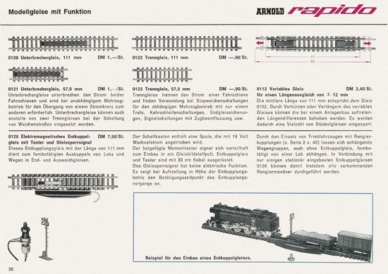 Arnold rapido Katalog 1966-1967