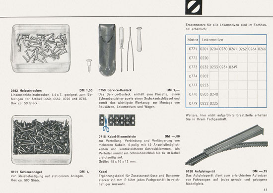 Arnold rapido Katalog 1966-1967